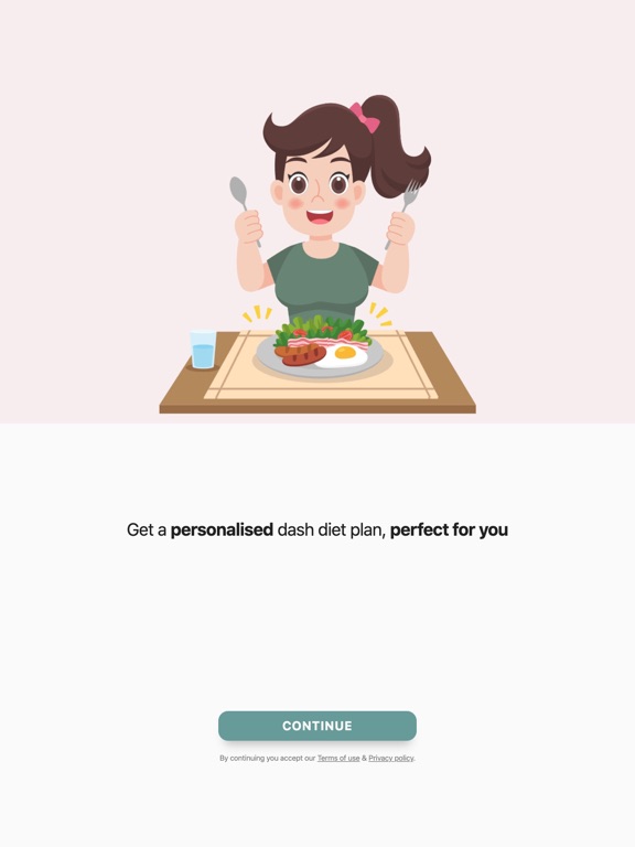 DASH Diet Plan - Food Tracker iPad screenshot 1 - Health & Fitness app