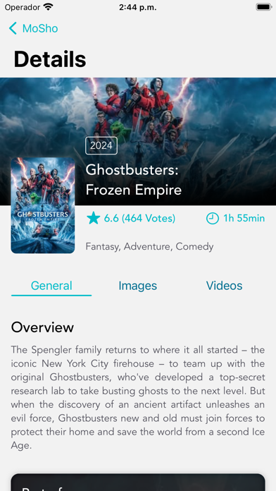 MoSho: Movies & Tv Shows Screenshot