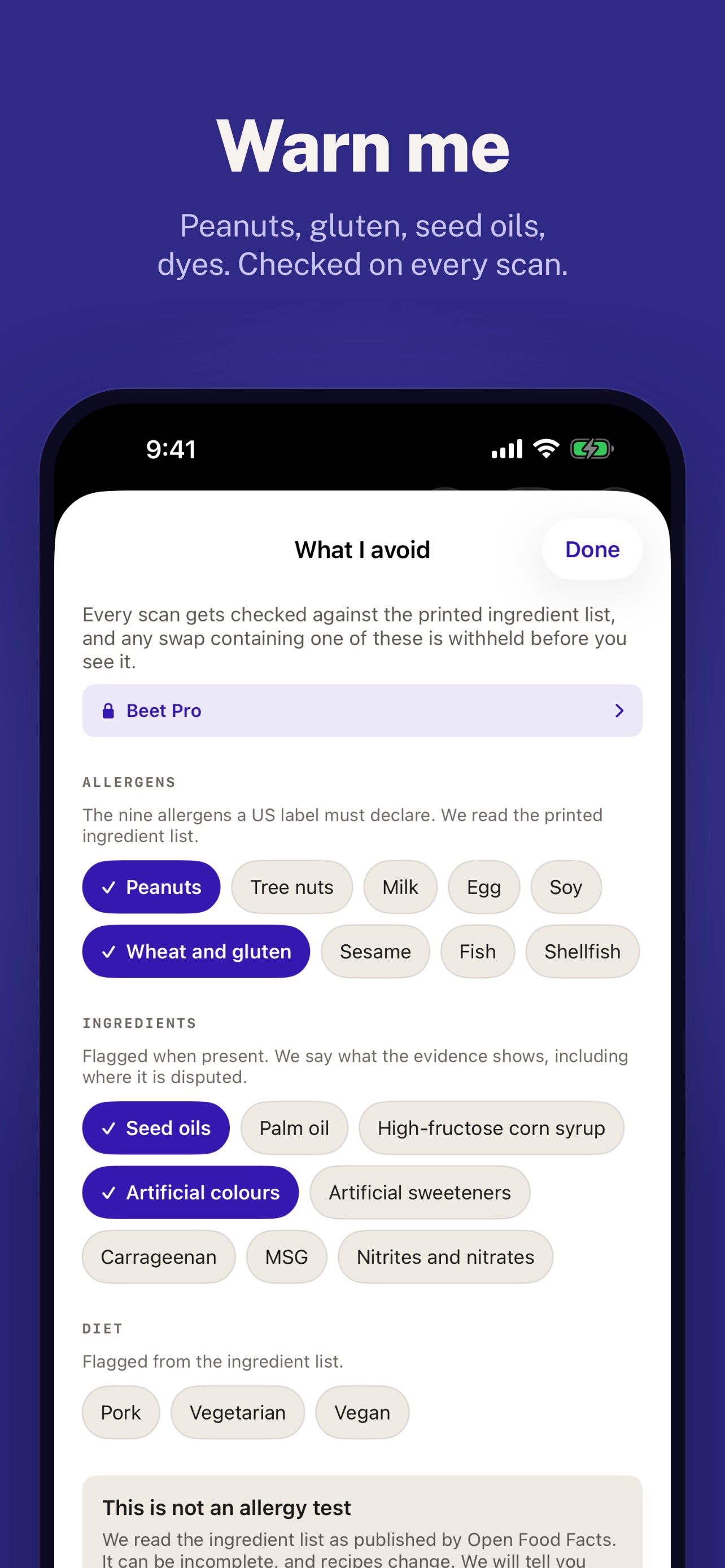 Screenshot 5 of Peelo: Food Label Scanner