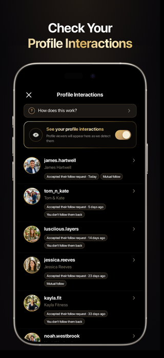 inProfile: Unfollower Reports Screenshot 3 of 10