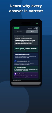 A+ Core 2 Practice Test screenshot