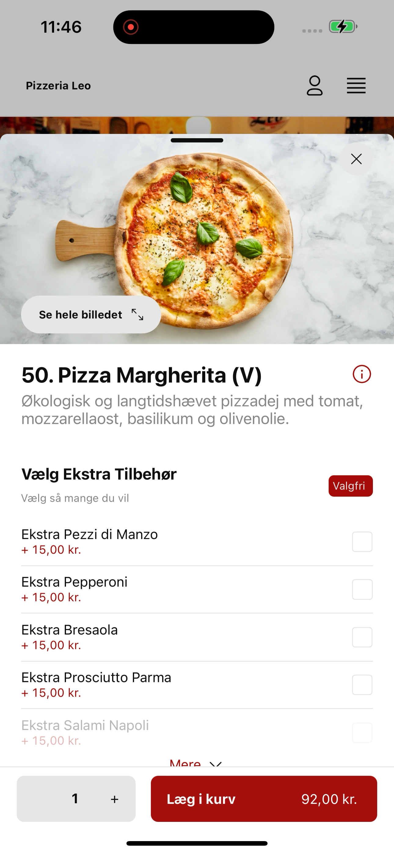 Pizzeria Leo Sølvgade screenshot 8