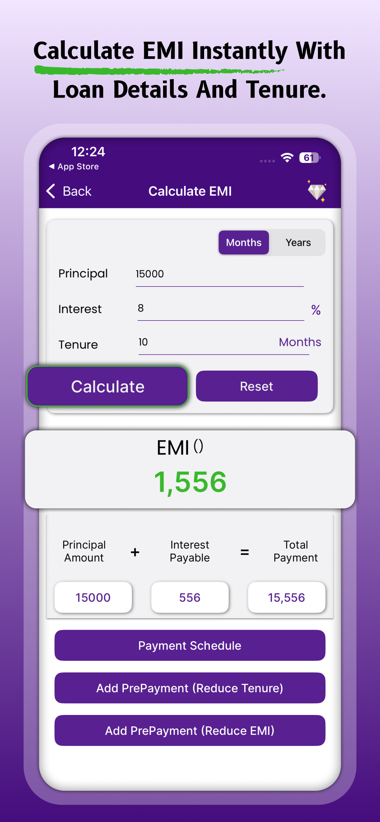 Loan EMI Calculator RD Calc