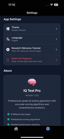 Pro IQ Test screenshot