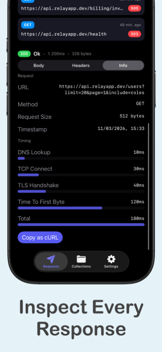 Relay: HTTP & REST Client Screenshot 2 of 6