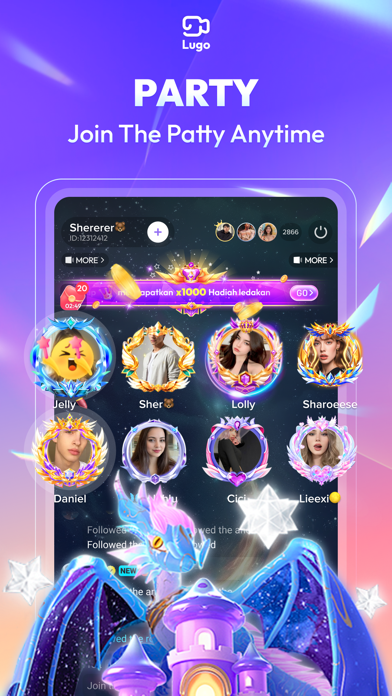 Lugo -Group Voice Party iPhone screenshot 5 - Entertainment app