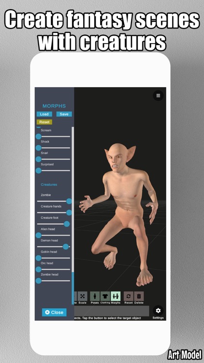 Art Model - Pose & morph tool screenshot-5