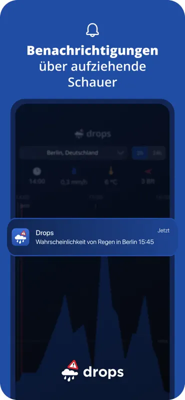 Drops - Der Regenalarm & Radar screenshot 1 of 5