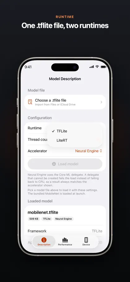 TFLite LiteRT TensorFlow Test ekran görüntüsü 3 / 6