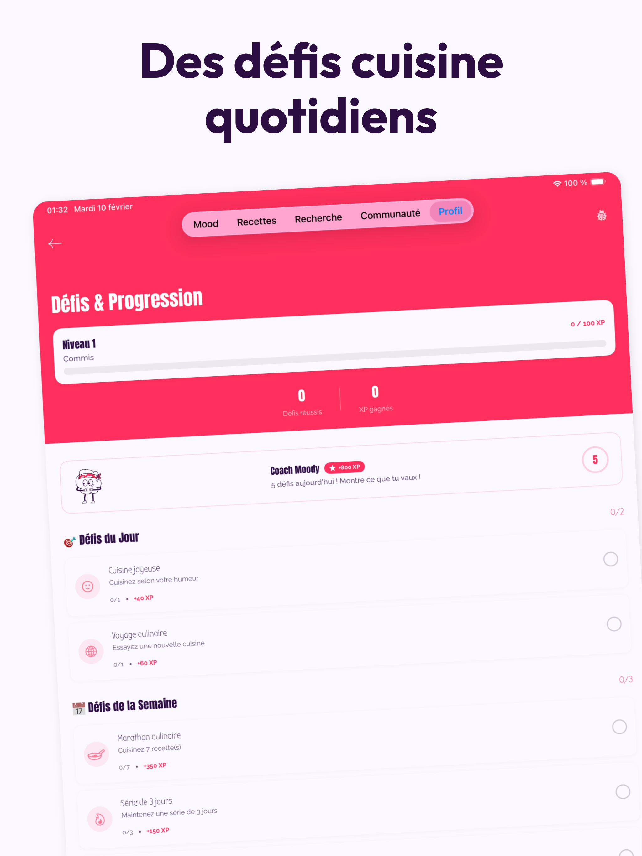 MoodDish: humeur & recettes IA screenshot 14