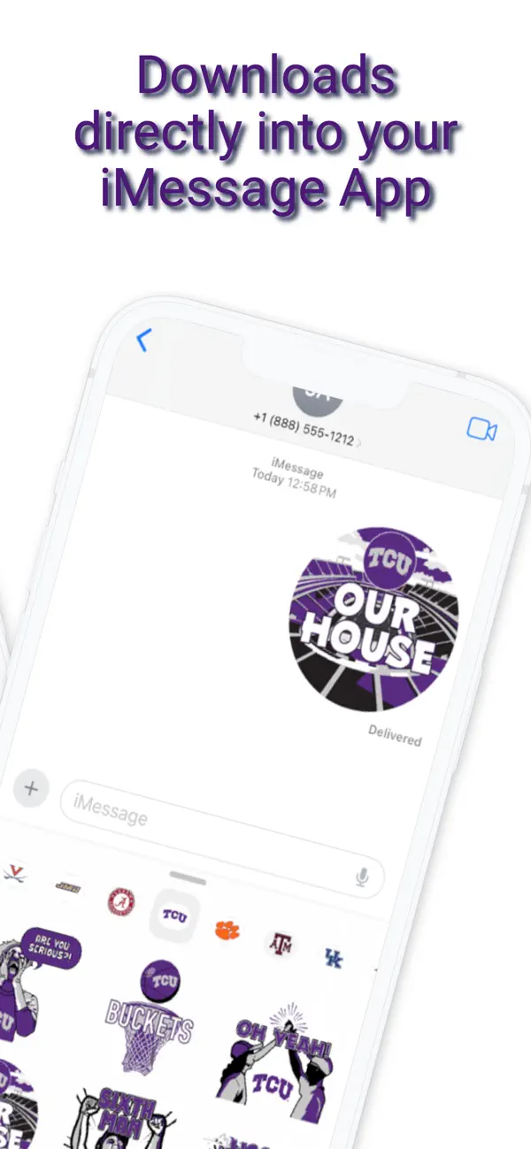Screenshot #3 pour Horned Frogs Sticker Pack 2024