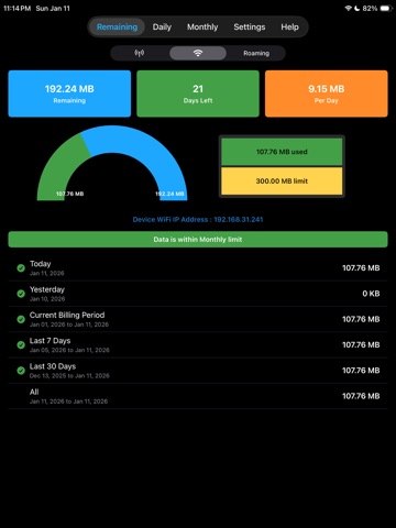 Internet Data Tracker Manager iPad screenshot