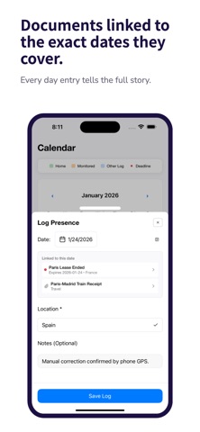 ResidencyProof: Tax Days Screenshot 4 of 9
