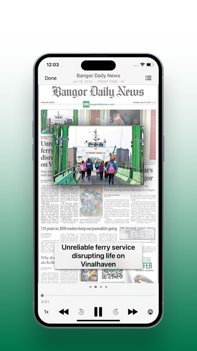 BDN e-edition Screenshot