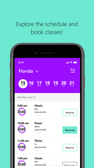 Thrive Cycle Jax iPhone screenshot 3 - Health & Fitness app