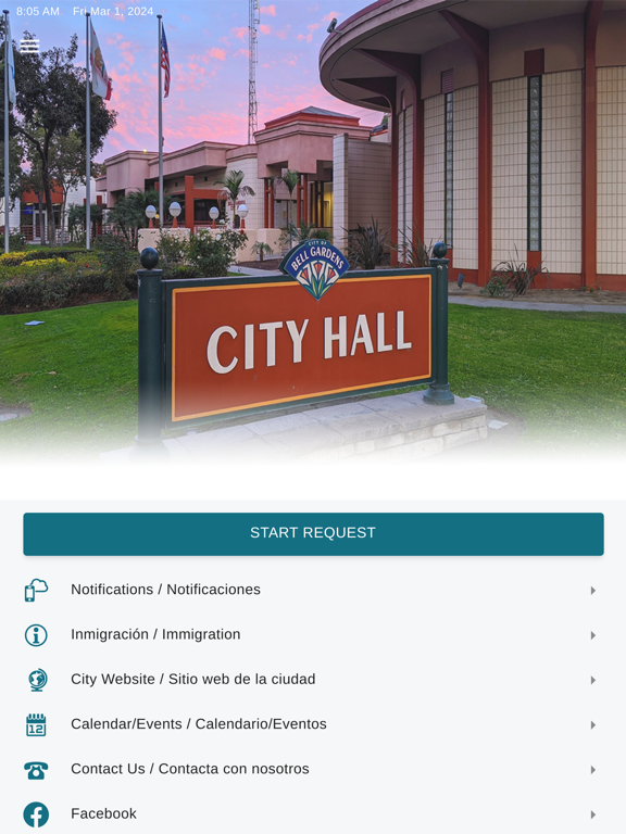 Bell Gardens Connect iPad screenshot 1 - Utilities app