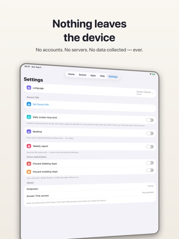 Skydo - Parental control iPad screenshot