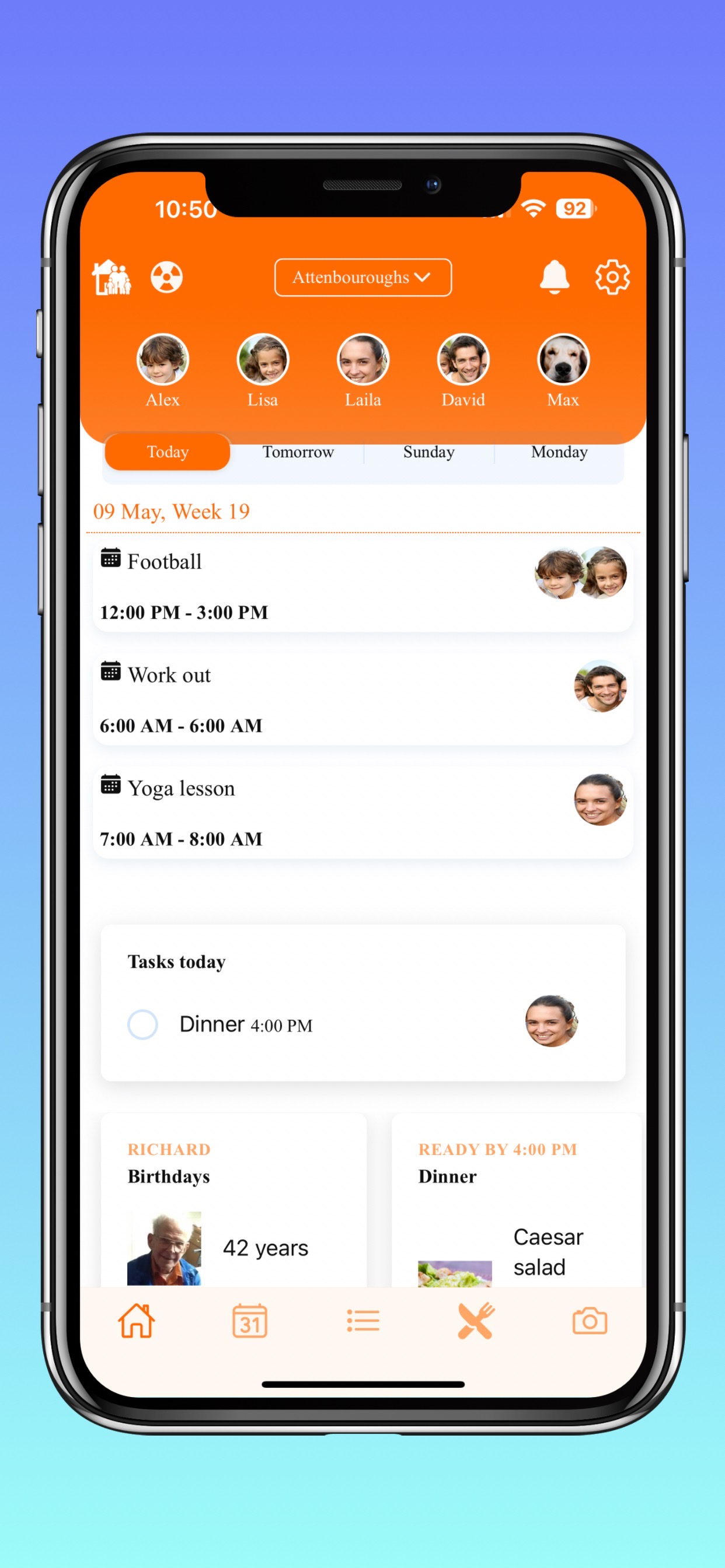 Family Organizer with AI