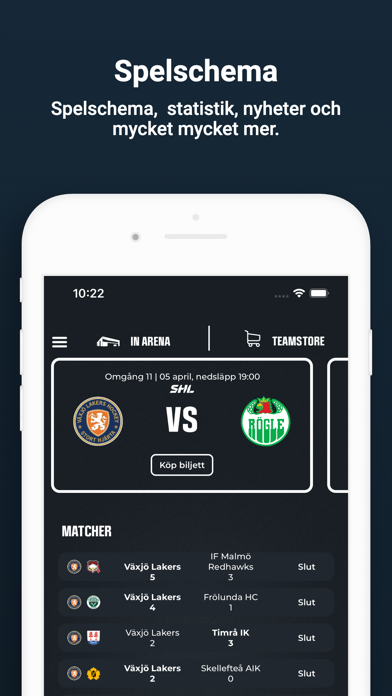Växjö Lakers Screenshot