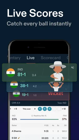 CREX - Just Cricket screenshot 1