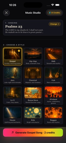 Saturated Life: Bible Music iPhone screenshot
