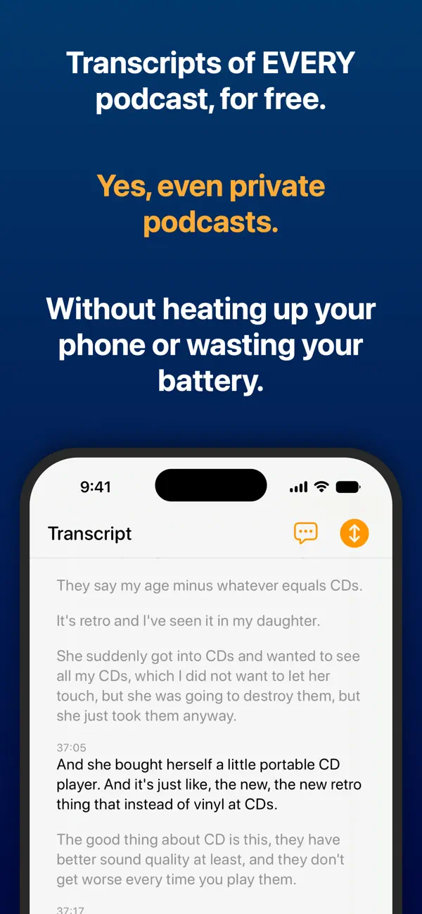 Overcast iPhone App Screenshot 5 – Nachrichten