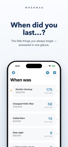 WhenWas Screenshot 1 of 10