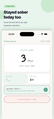 Soberoutine - Quit Drinking Screenshot 1 of 5