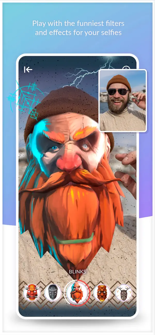 Screenshot #2 pour Filtres amusants pour vidéos
