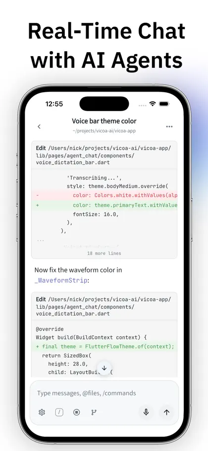 Screenshot 3 von 6 zu Vicoa: Claude Code & Codex IDE