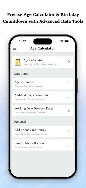 Age Calculator and Manager screenshot 1