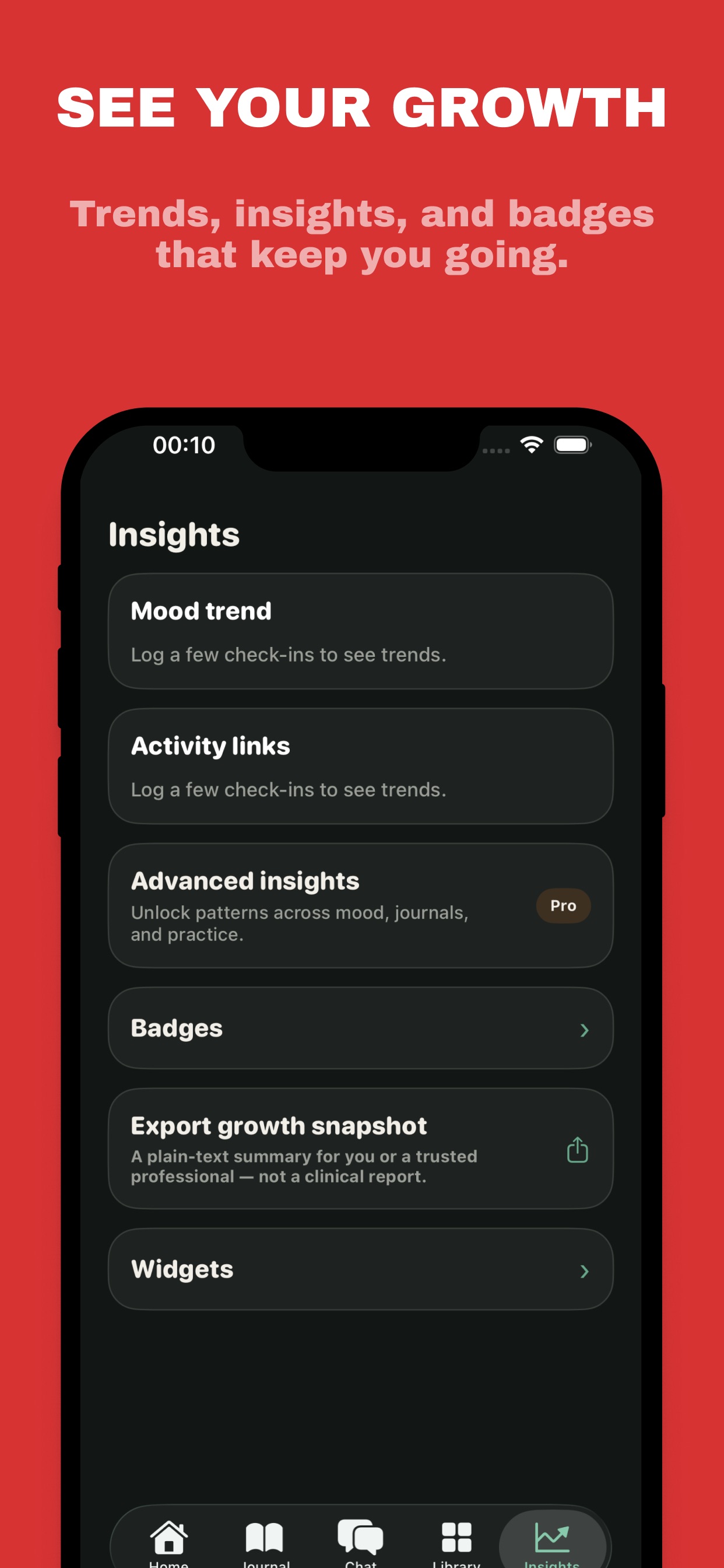 Screenshot 2 of Clarity: AI Mental Journal