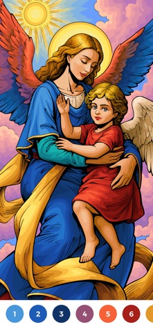 Amen Color-Bible Coloring Book iPhone screenshot