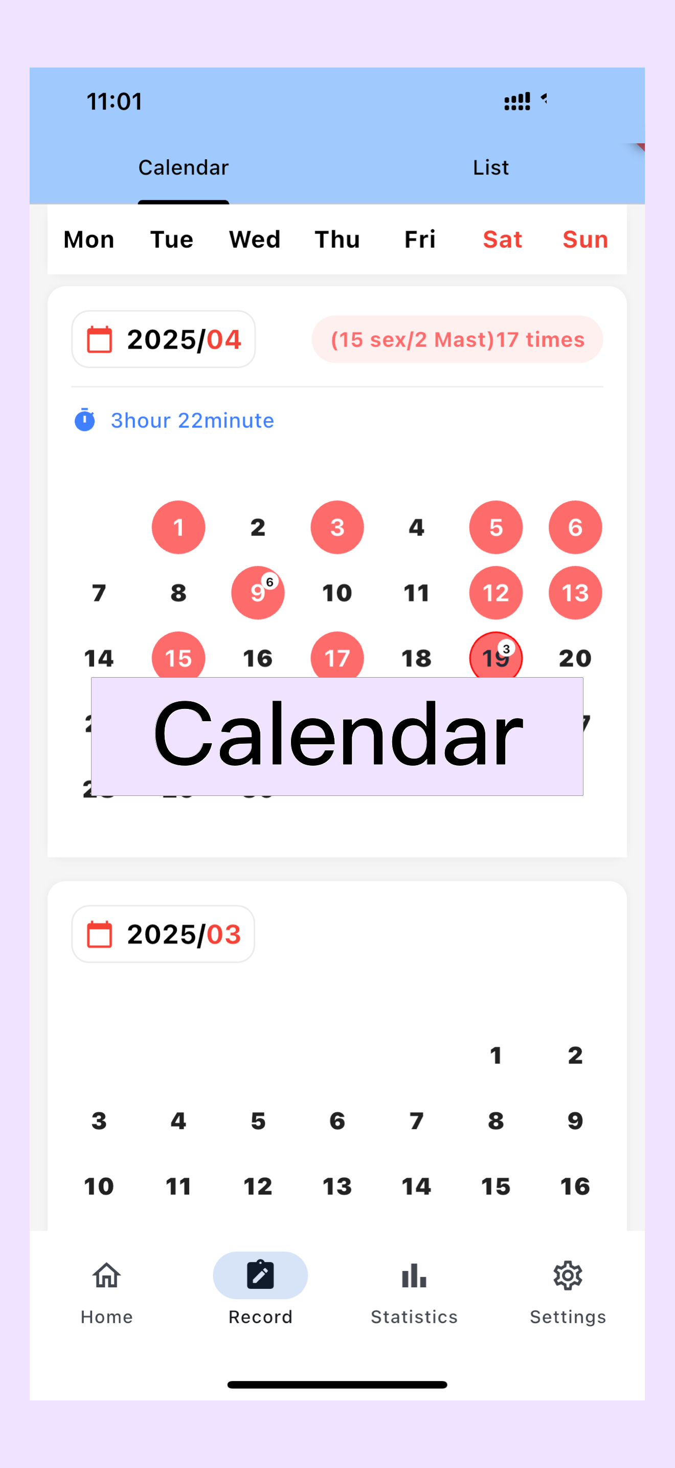 Sexual Calendar Premium screenshot 5