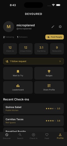 Devoured - Rate Dishes Screenshot 2 of 5