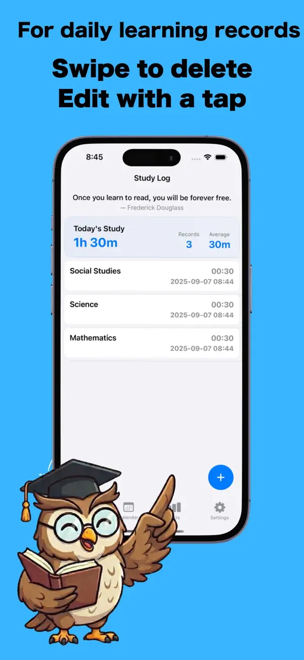 Screenshot #1 pour StudyLog – Suivi études