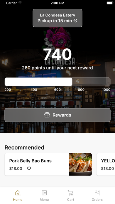 La Condesa Eatery app screenshot