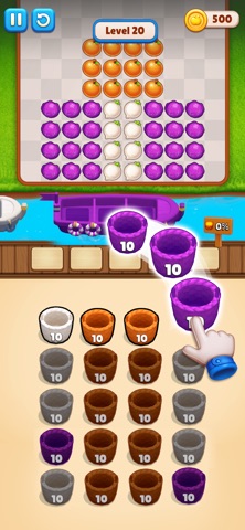 Fruit Jam: Royal Sort iPhone screenshot