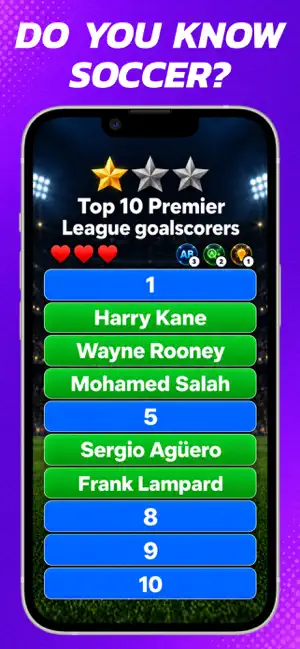 Soccer Quiz: Perfect 10 screenshot 1