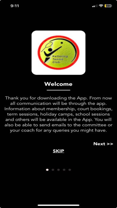Kettering Tennis Club Screenshot