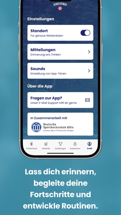 Gerolsteiner TrinkCheck Screenshot