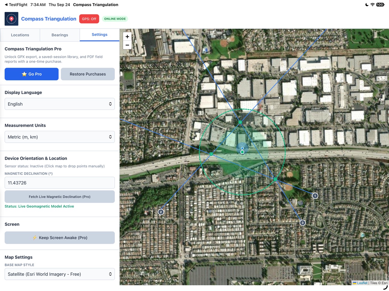Screenshot 7 of Compass Triangulation