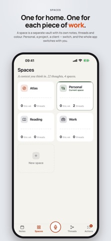 Nave - Threaded Notes iPhone screenshot