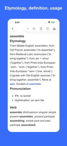 English etymology and origins screenshot
