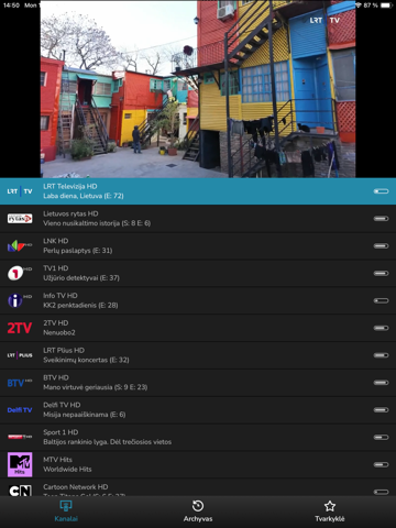 Plius.TV app screenshot