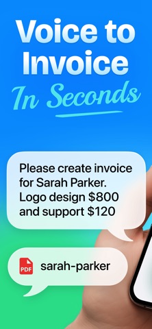 Voice to Invoice AI screenshot