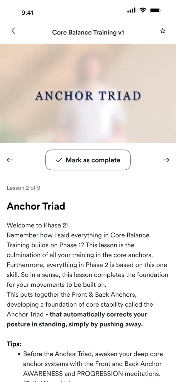 Screenshot #3 pour Core Balance Training