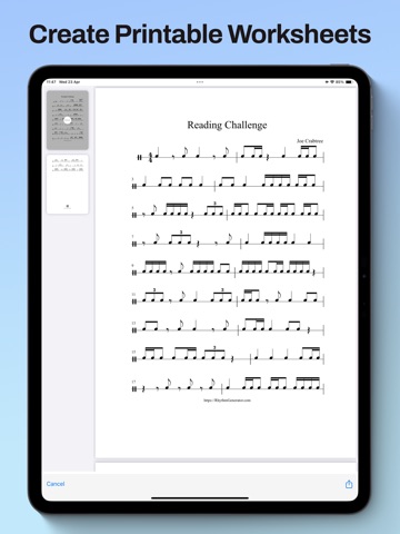 Rhythm Generator iPad screenshot