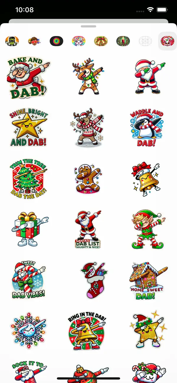 Screenshot #3 pour Santa & Friends Dab Stickers