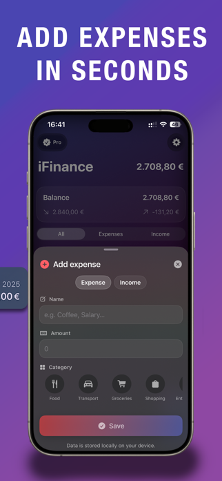 iFinance: Money Tracker Screenshot 2 of 3